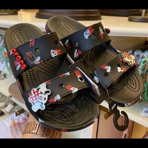 Minnie Mouse croc sandals